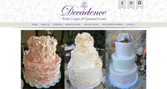 Desktop Screenshot of decadenceweddingcakes.com