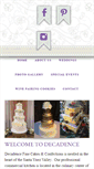 Mobile Screenshot of decadenceweddingcakes.com